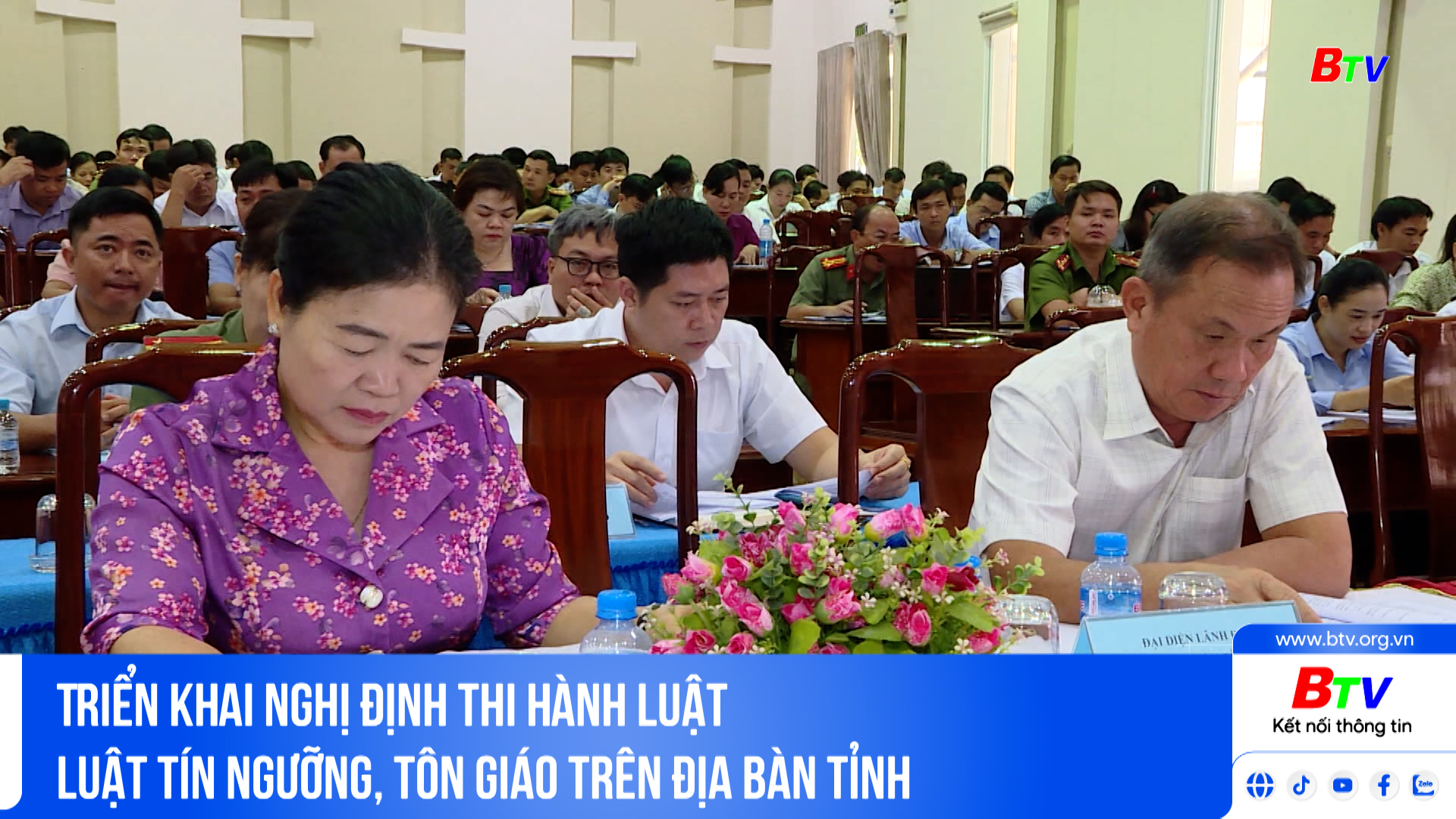 Triển khai Nghị định thi hành luật Luật Tín ngưỡng, tôn giáo trên địa bàn Tỉnh